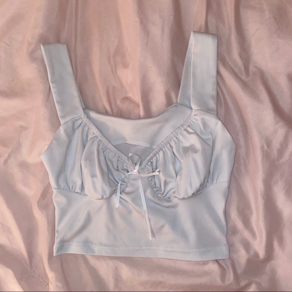 White Milkmaid Crop Top